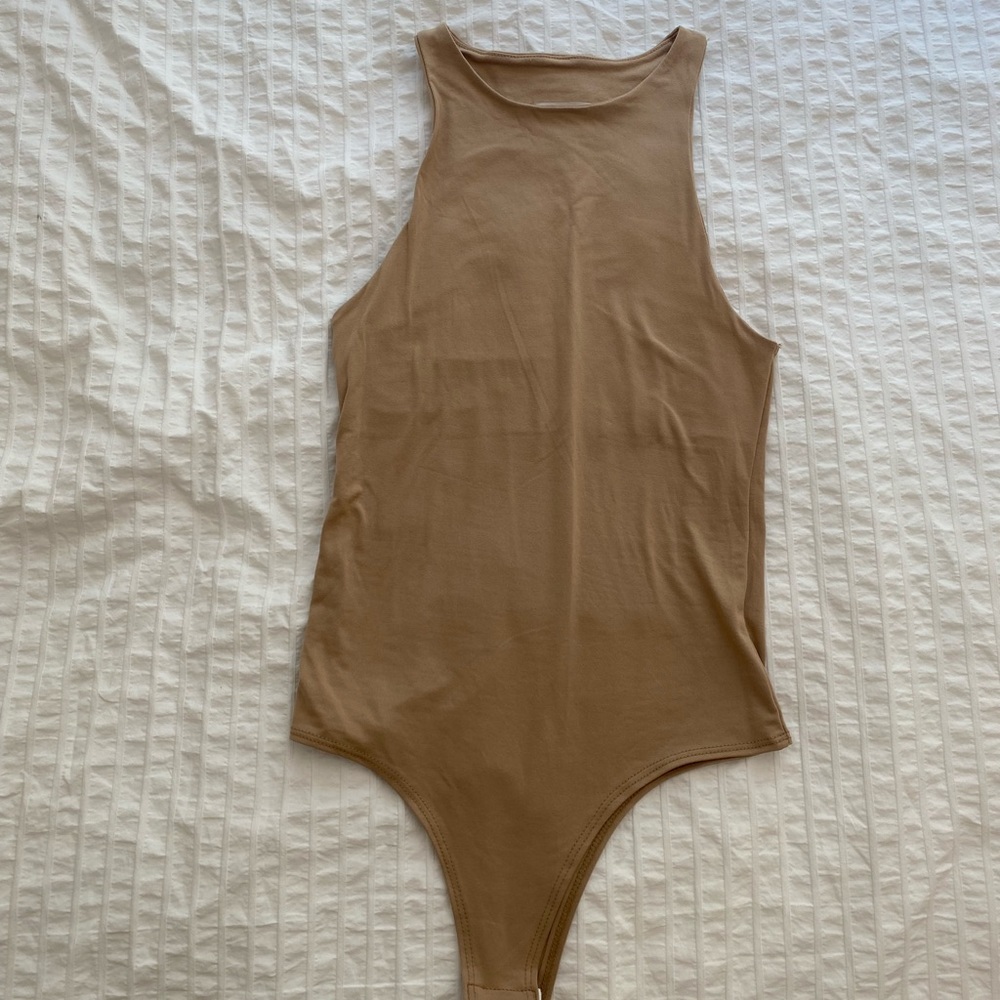 DELETING LISTING TMRW! NWOT Taupe Bodysuit